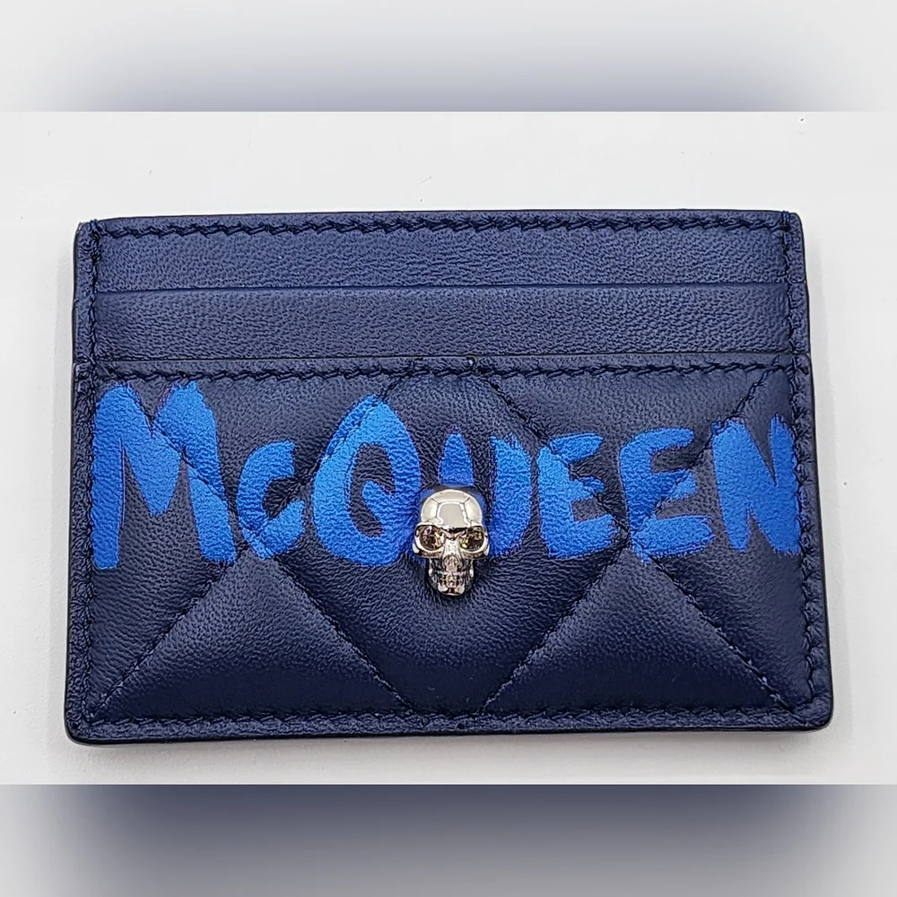 Alexander McQueen Graffiti Card Holder NWOT